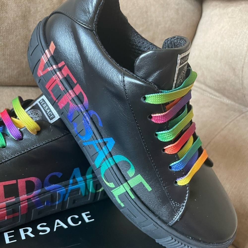 Versace Leather Sneakers - Picture 11 of 12